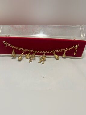 Vintage space charm bracelet
